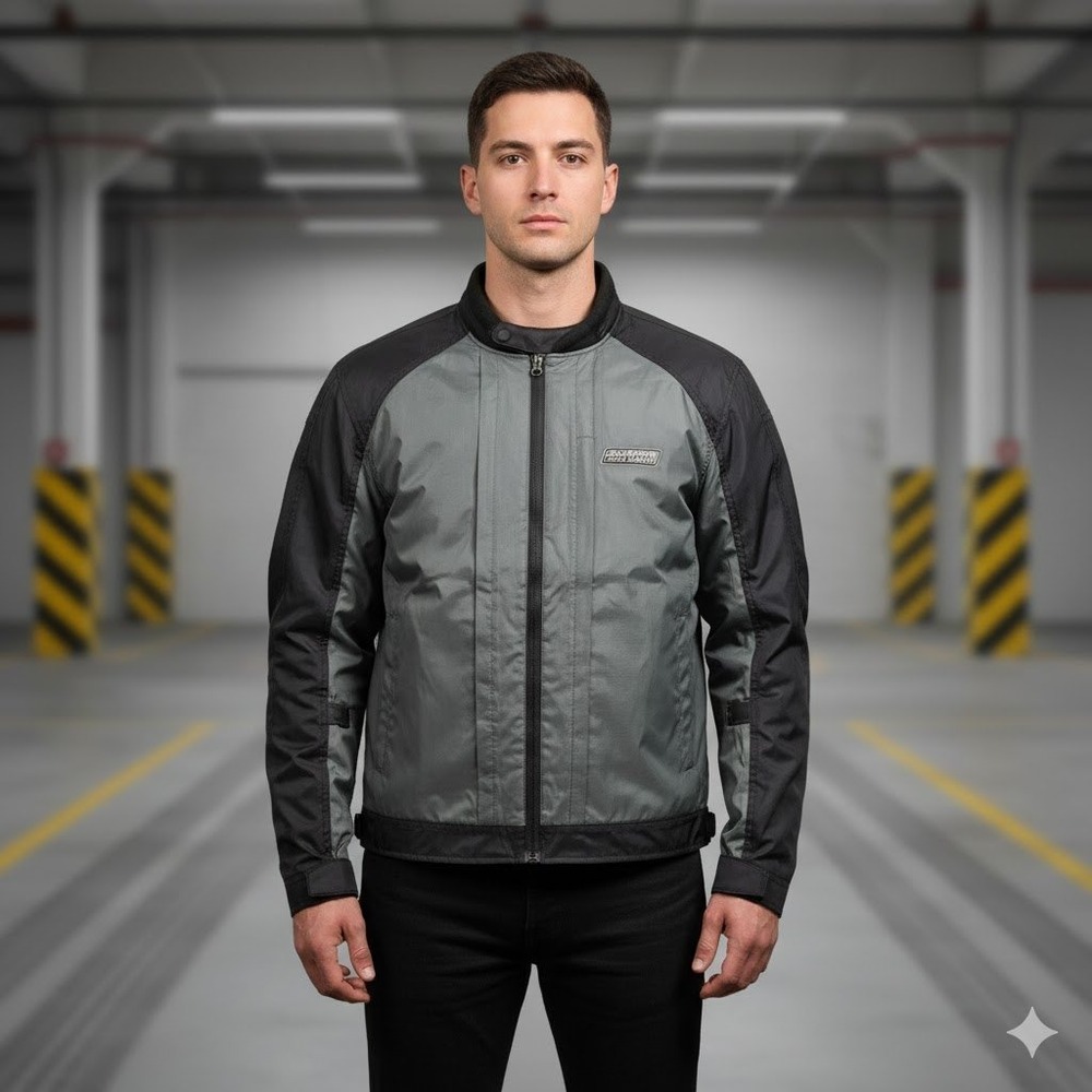 Olympia Moto Sports Mens 2XL Full Zip Riding Jacket Lightweight No Padding Read*
